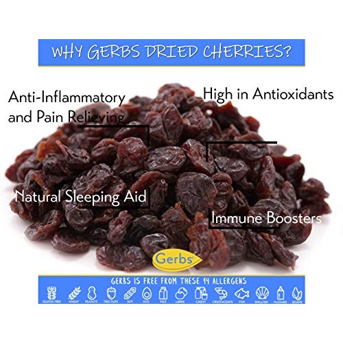 Gerbs Dried Cherries, 32 Ouce Bag, Unsulfured, Preservative, Top