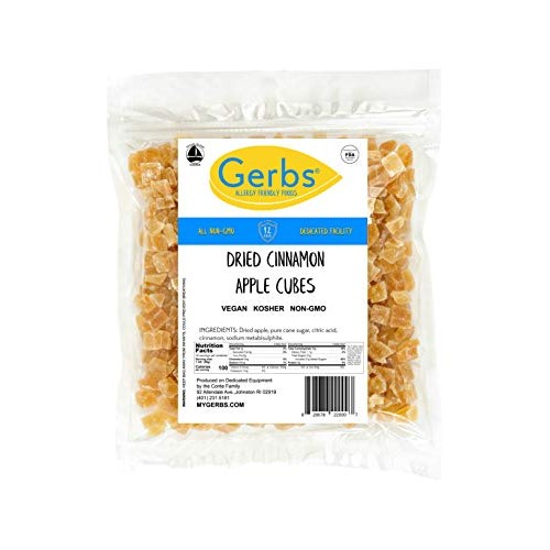 Gerbs Dried Cinnamon Apple Cubes, 32 Ounce Bag, Unsulfured, Pres