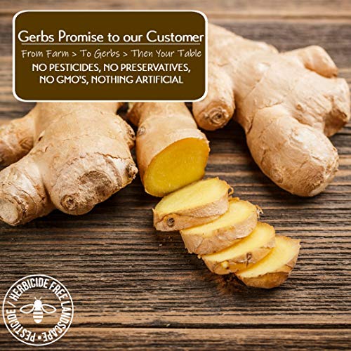 Gerbs Dried Granulated Ginger Slices, 16 Ounce Bag, Unsulfured,