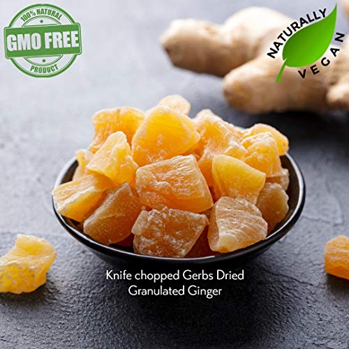 Gerbs Dried Granulated Ginger Slices, 16 Ounce Bag, Unsulfured,