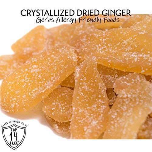 Gerbs Dried Granulated Ginger Slices, 16 Ounce Bag, Unsulfured,