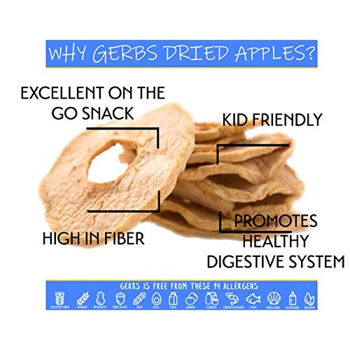 Gerbs Dried New England Apple Slices, 32 Ounce Bag, No Sugar Add