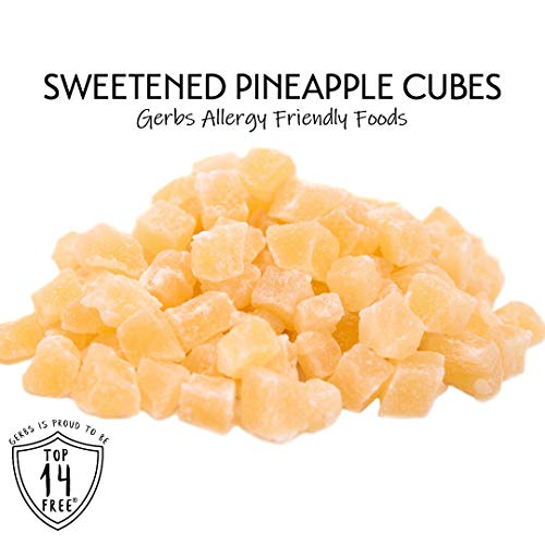 Gerbs Dried Pineapple Cubes, 32 Ounce Bag, Unsulfured, Preservat