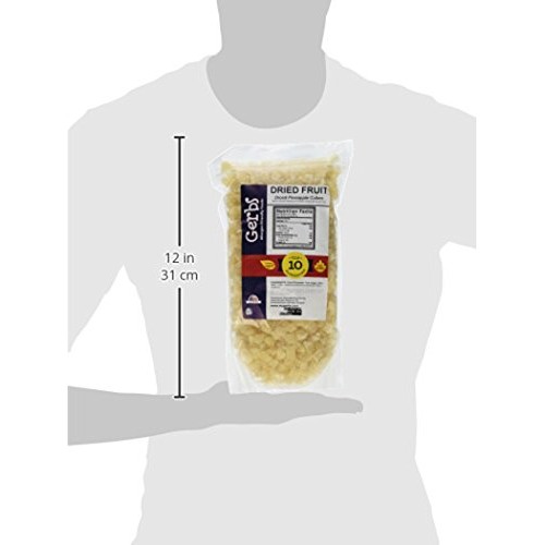 Gerbs Dried Pineapple Cubes, 32 Ounce Bag, Unsulfured, Preservat