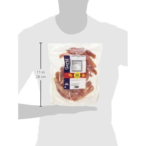Gerbs Dried Sweetened Papaya Slices, 32 Ounce Bag, Unsulfured, P