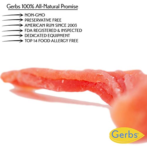 Gerbs Dried Sweetened Papaya Slices, 64 Ounce Bag, Unsulfured, P