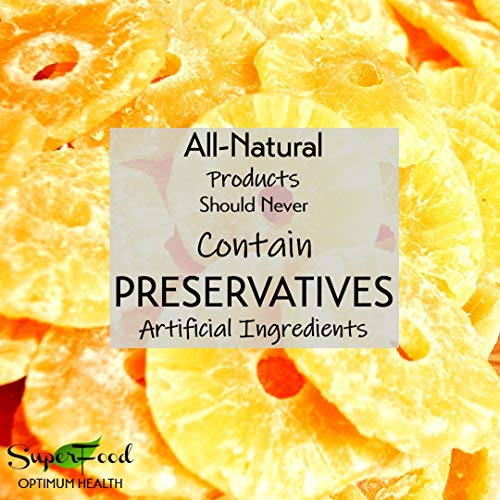 Gerbs Dried Sweetened Pineapple Rings, 32 Ounce Bag, Unsulfured,