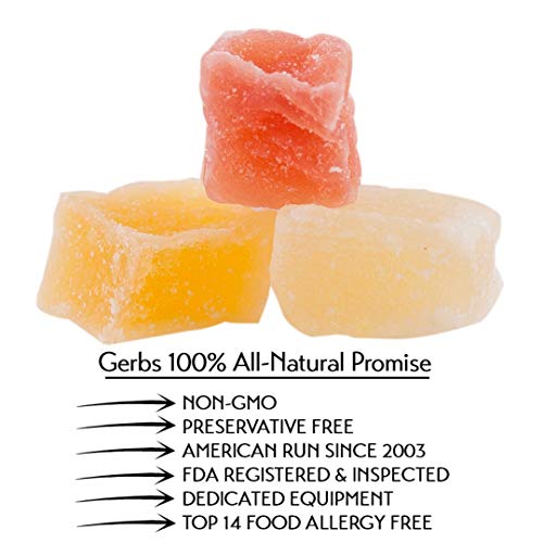 Gerbs Dried Tropical Fruit Snack Mix, 64 Ounce Bag, Unsulfured,