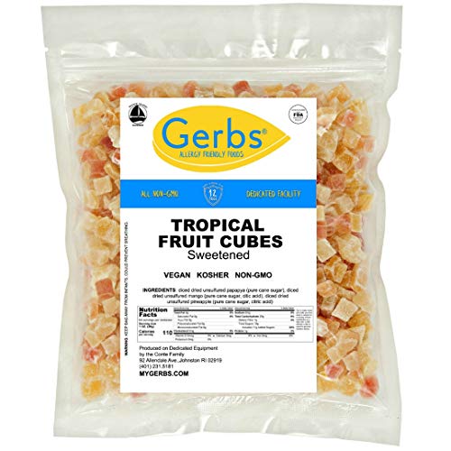 Gerbs Dried Tropical Fruit Snack Mix, 64 Ounce Bag, Unsulfured,