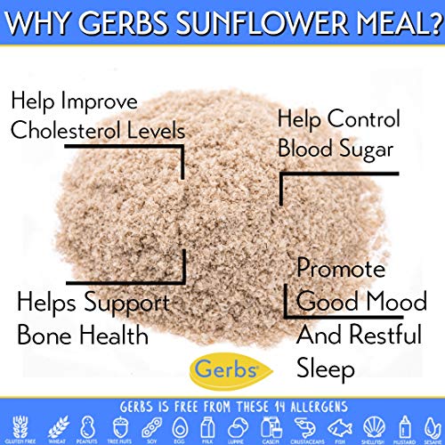 Gerbs Ground Sunflower Seed Meal, 64 Ounce Bag, Top 14 Food Alle
