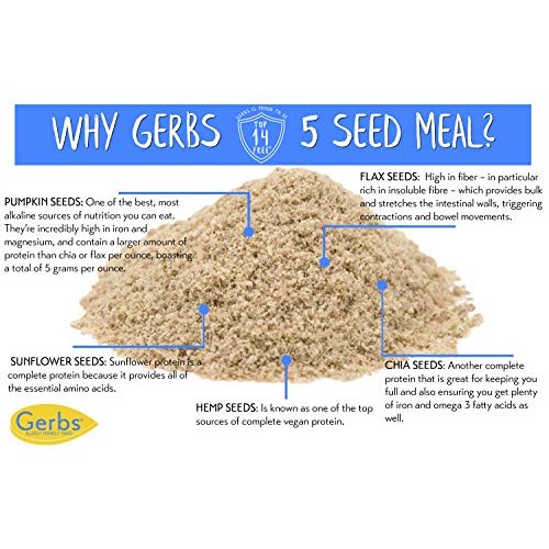 Ground Pumpkin, Sunflower, Chia, Flax, Hemp Seed Meal, 1 Lb. By