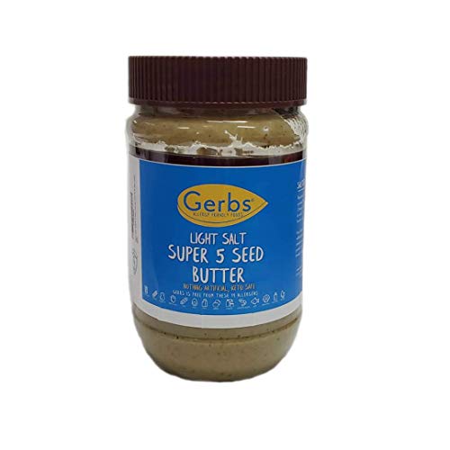 GERBS Lightly Salted Super 5 Seed Butter | 14 oz. jar | Top 14 f...