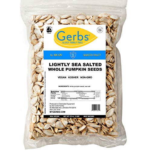 Lightly Sea Salted Whole Pumpkin Seeds, 2 Lbs By Gerbs – Top 14