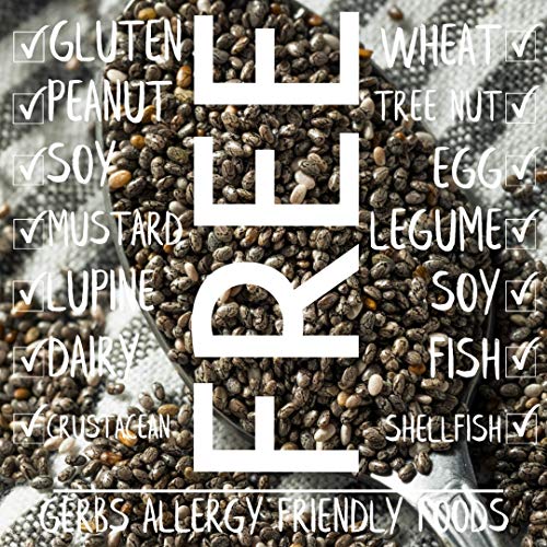 Gerbs Raw Black Chia Seeds, 32 Ounce Bag, Top 14 Food Allergy Fr