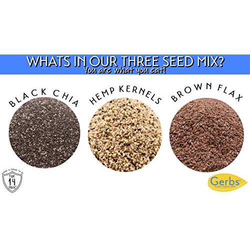 Gerbs Raw Hemp, Chia, Flax Seed Mix, 2 Lbs By Gerbs - Top 14 Foo