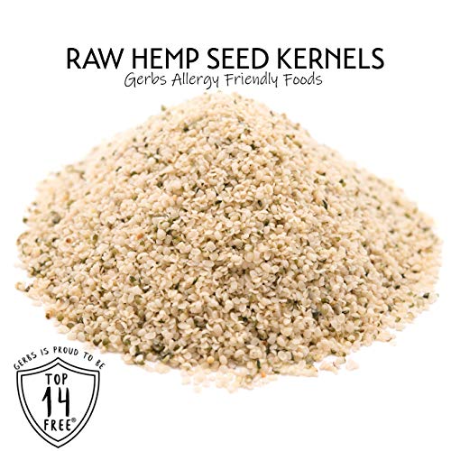 Gerbs Raw Hemp Seed Kernels 2 Lbs. Premium Grade | Freshly Harve