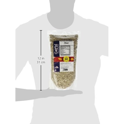 Gerbs Raw Hulled Sunflower Seed Kernels, 32 Ounce Bag, Top 14 Fo