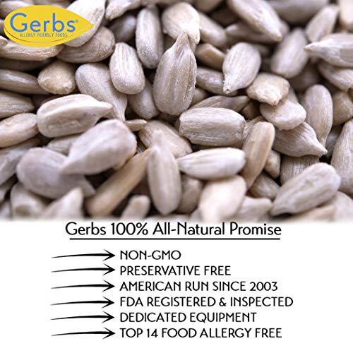 Gerbs Raw Hulled Sunflower Seed Kernels, 64 Ounce Bag, Top 14 Fo