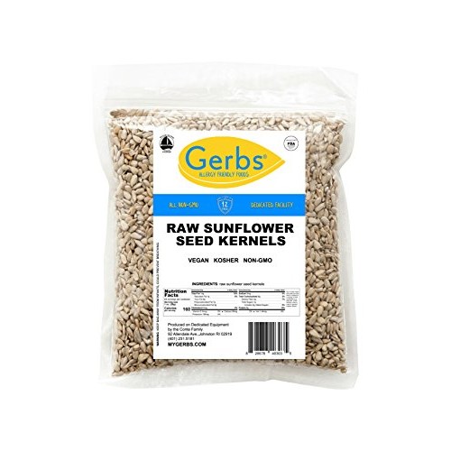 Gerbs Raw Hulled Sunflower Seed Kernels, 64 Ounce Bag, Top 14 Fo