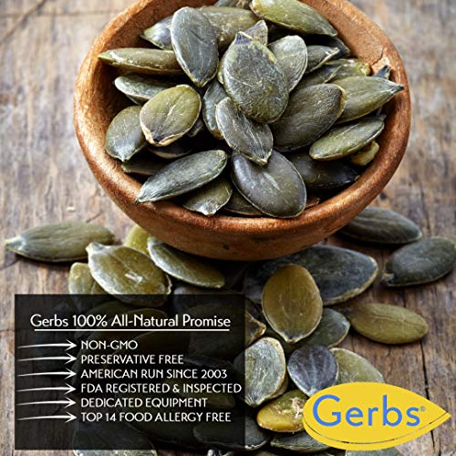 Gerbs Raw Pumpkin Seed Kernels, 2 Lbs Closeable Bag, Top 14 Food