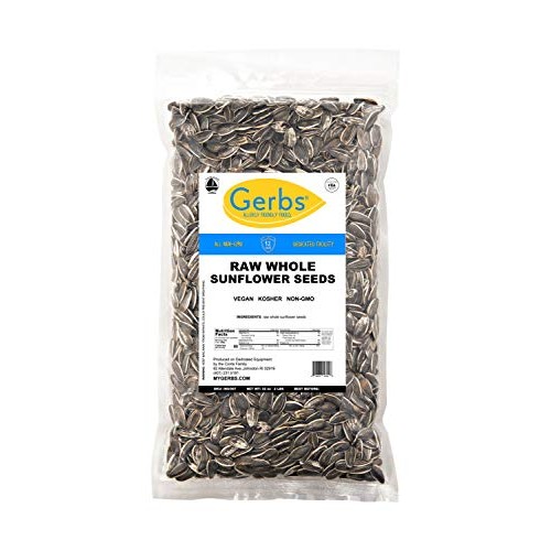 Gerbs Raw Whole Sunflower Seeds, 32 Ounce Bag, Top 14 Food Aller