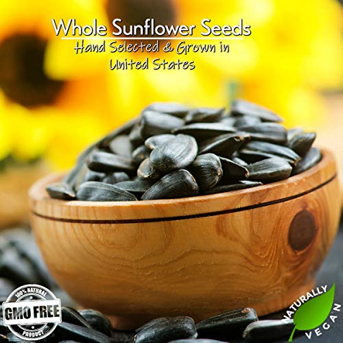 Gerbs Roasted Whole Sunflower Seeds, 64 Ounce Bag, Unsalted, Top