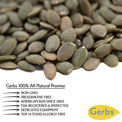 Gerbs Sea Salted Pumpkin Seed Kernels, 32 Ounce Bag, Roasted, To