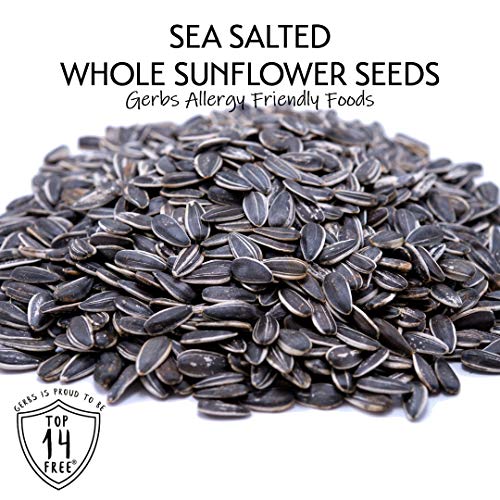 Gerbs Sea Salted Whole Sunflower Seeds, 32 Ounce Bag, Roasted, T