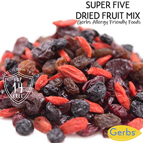 Gerbs Super 5 Dried Fruit Mix, 2 Lbs. - Top 14 Food Allergy Free