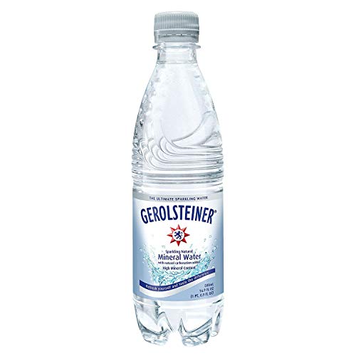 Gerolsteiner Sparkling Natural Mineral Water 16.9 Oz. Bottles,
