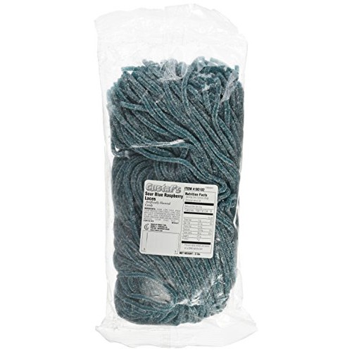 Gustafs Sour Blue Raspberry Licorice Laces - 2 Lb. Bag