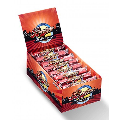 Gerrit, Broadway Strawberry Licorice Rolls 2Oz 18 Pcs