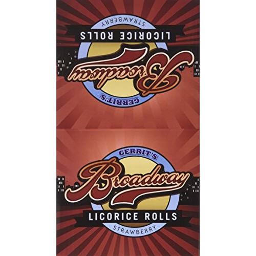 Gerrits Broadway Licorice Rolls Strawberry 24 Count