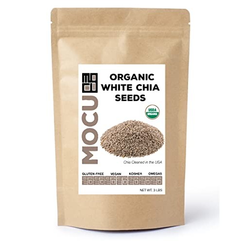 Get Chia Brand White Certified Organic Chia Seeds - 6 Total Poun