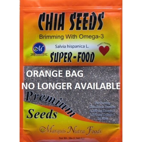 Get Chia Brand Black Chia Seeds - 36 Total Pounds = Twelve X 3 P