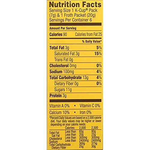 Gevalia Cappuccino Keurig K Cup Pods With Froth Packets 18 Coun