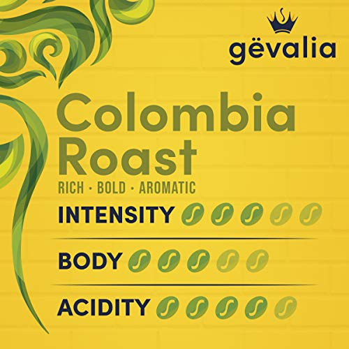 Gevalia Colombia Medium Roast Ground Coffee 12 Oz Bag, Pack Of 6