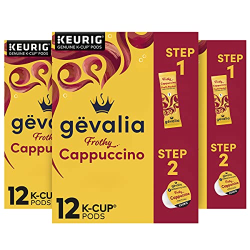 Gevalia Frothy 2-Step Cappuccino Espresso K-Cup Coffee Pods &Amp; Fr