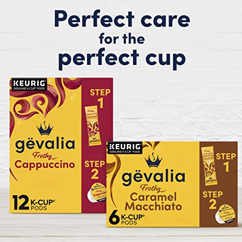 Gevalia Frothy 2-Step Caramel Macchiato Espresso K-Cup Coffee Po