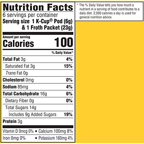 Gevalia Frothy 2-Step Caramel Macchiato Espresso K-Cup Coffee Po