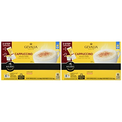 Gevalia Kaffe K-Cup And Froth Packets, 6 Count - Pack Of 2 - Ca