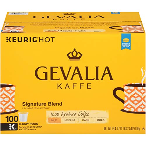 Gevalia Signature Blend Mild Roast K-Cup Coffee Pods 100 Pods