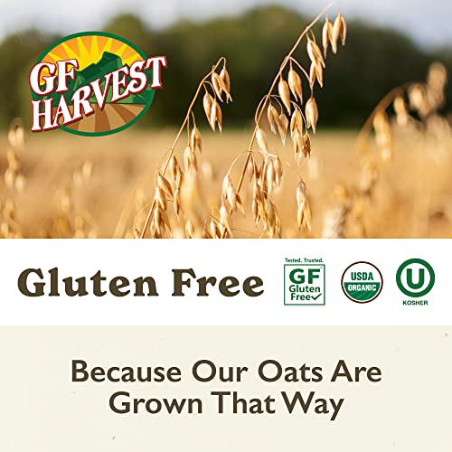 GF Harvest Gluten Free Organic Rolled Oats, 32 Ounce Bag, Pack of 2