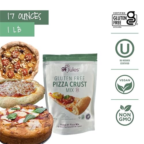 gfJules Certified Gluten Free Pizza Crust Mix | No Grit, Non-GMO...