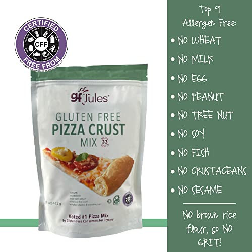 gfJules Certified Gluten Free Pizza Crust Mix | No Grit, Non-GMO...