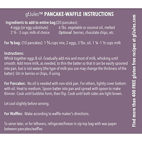 Gfjules Gluten Free Pancake &Amp; Waffle Mix - Voted #1 By Gf Consum