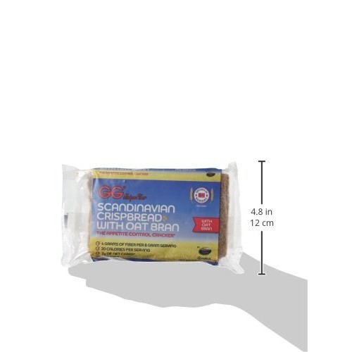 Gg, Crispbread Scandinavian With Oat Bran, 3.5 Ounce Pack Of 5