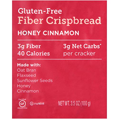 GG Scandinavian Fiber Crispbread, Honey Cinnamon, 3.5 Oz Pack o...