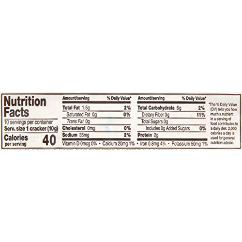 GG Scandinavian Fiber Crispbread, Honey Cinnamon, 3.5 Oz Pack o...