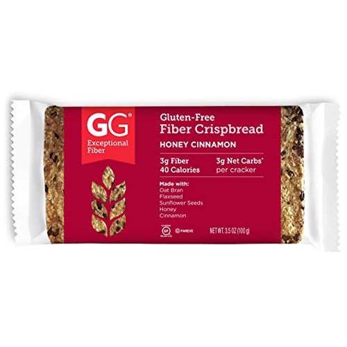 GG Scandinavian Fiber Crispbread, Honey Cinnamon, 3.5 Oz Pack o...